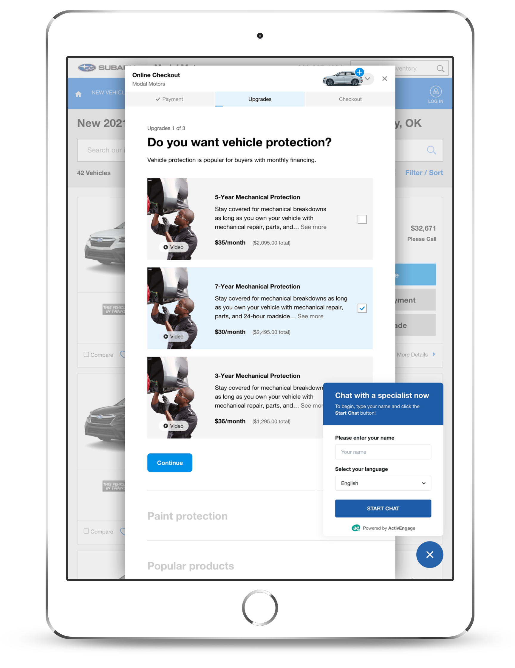 Chat iPad White